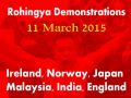 منظمات روهنجية تزمع إقامة مظاهرات يوم 11 مارس في عدد من دول العالم