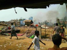 تشريد حوالي 500 أسرة من الروهينجا بسبب حريق في ميانمار