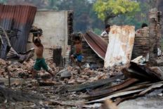 هيومان رايتس: تدمير مزيد من قرى المسلمين الروهينغا غرب بورما