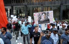 مظاهرة احتجاجية في "شيكاغو" الأمريكية ضد مجازر الإبادة بأراكان