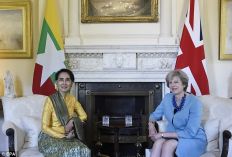 رئيسة وزراء بريطانيا تبحث مع أونغ سان سو تشي ملف حقوق الإنسان