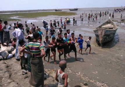 وفاة 18 شخصاً روهنجيا وعدد من المفقودين بعد انقلاب قاربهم قبالة ساحل أراكان