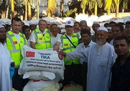 منظمة تركية تنفذ حملة إغاثية لصالح الروهنجيا في أراكان