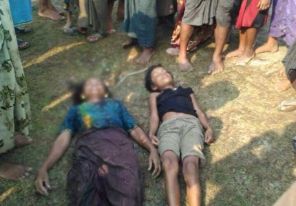 غرق امرأتين وطفل من الروهنجيا في أراكان