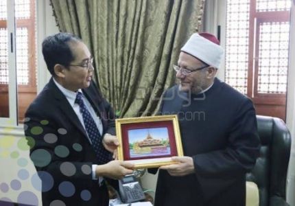 مفتي مصر وسفير ميانمار يستعرضان جهود مصر لحل قضايا مسلمي بورما