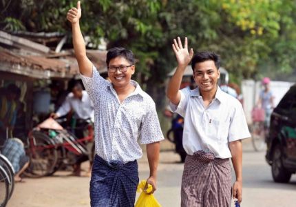 الحملة العالمية تنجح بالضغط على ميانمار للإفراج عن صحافيي رويترز