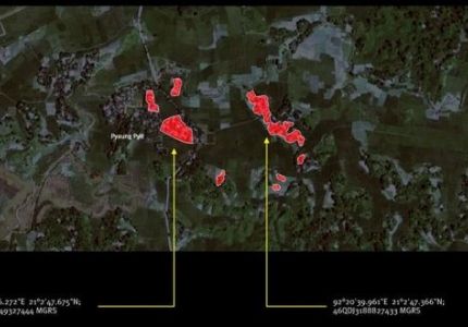 هيومن رايتس: حرق 430 منزلا لمسلمين بميانمار