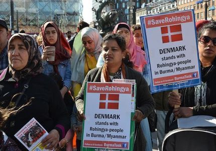 الآلاف يتظاهرون في الدنمارك للتنديد بالمجازر ضد مسلمي الروهنغيا