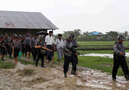 Army arrest and detain a Rohingya youth