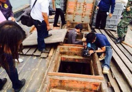 حرس حدود تايلاند تلقي القبض على 30 قارباً مخصصاً لبيع البشر بعد نقلهم من بورما