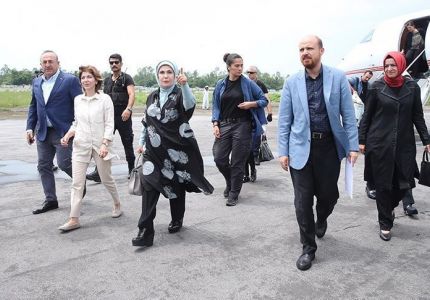 عقيلة أردوغان تصل بنغلاديش لزيارة إنسانية لمراكز إيواء لاجئي الروهنغيا المسلمين